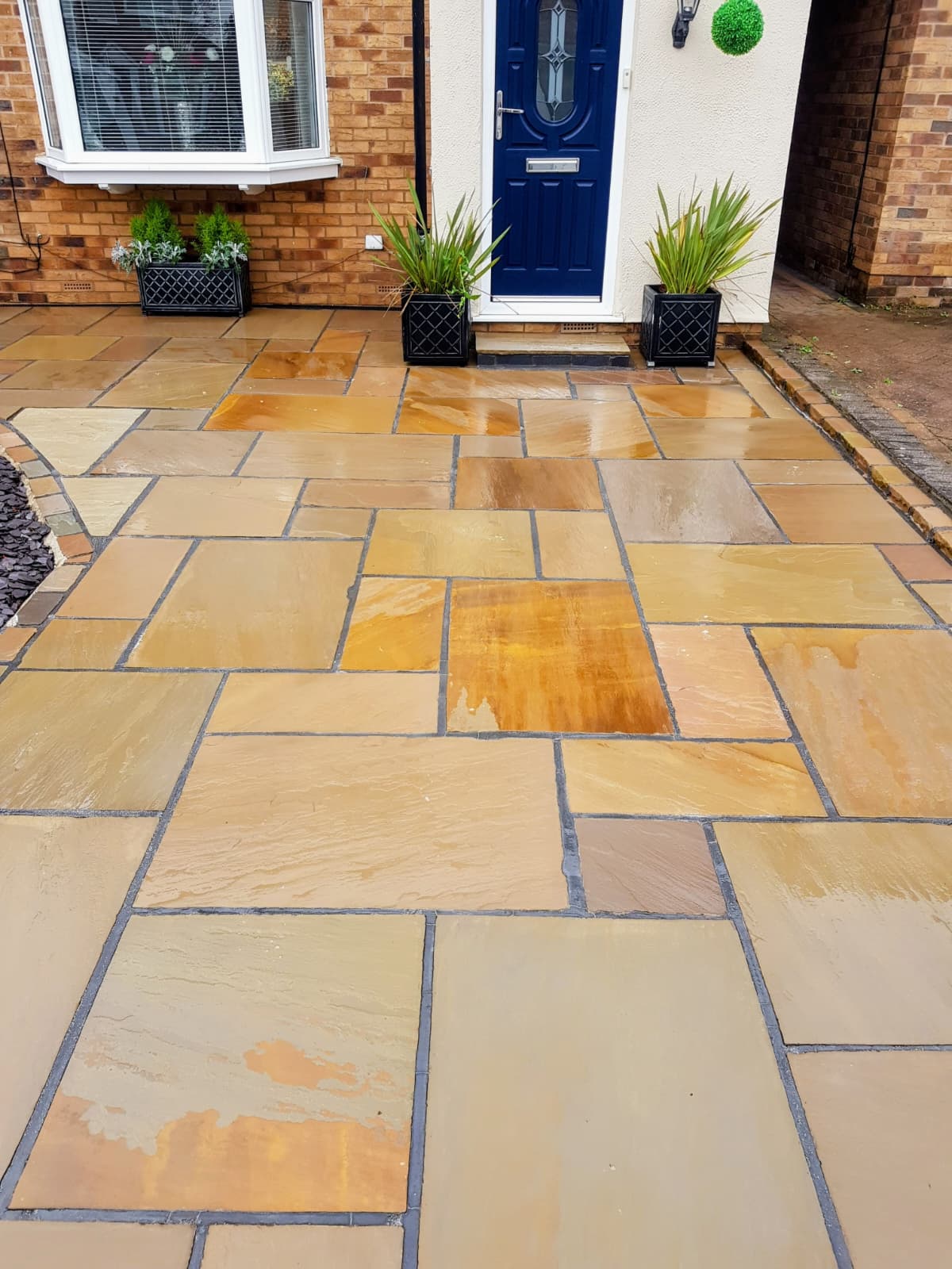 Driveway cleaning Macclesfield — block paving restored removing moss and organic staining